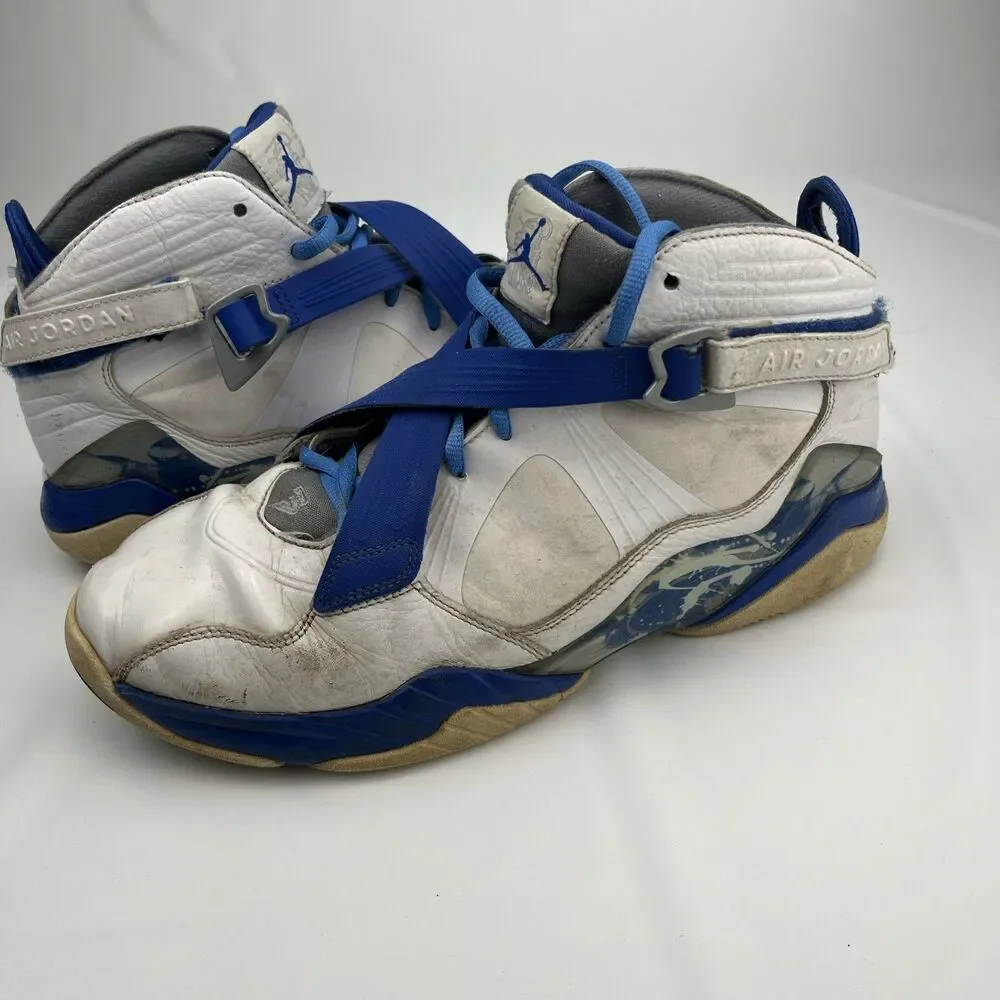 2011 Air Jordan 8.0 White University Blue used RARE Men's Size 11